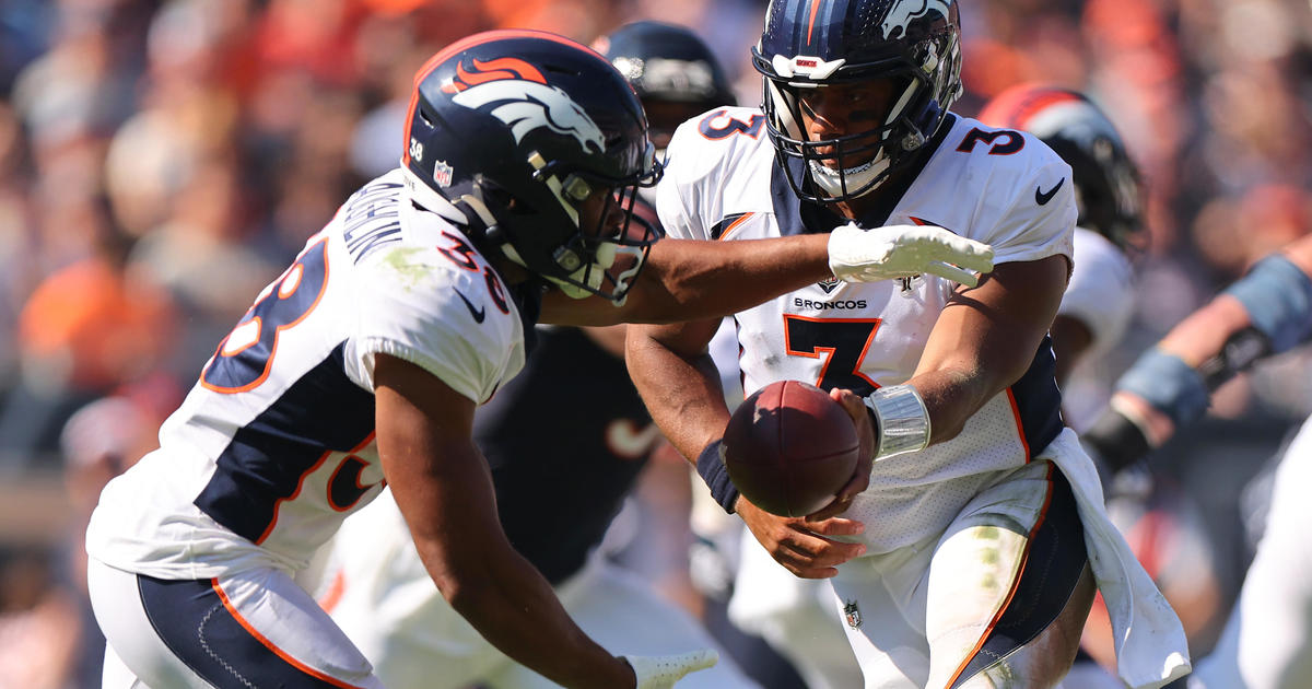 Jaleel McLaughlin and Russell Wilson of the Denver Broncos celebrate  News Photo - Getty Images