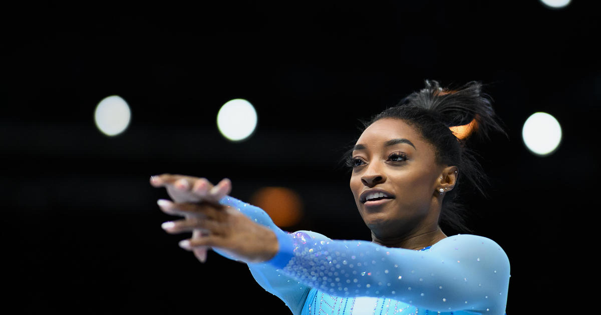 Simone Biles makes history at world gymnastics championship after completing challenging vault