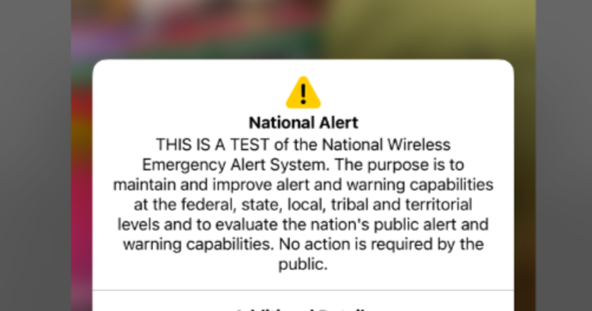 An emergency alert test sounded today on all U.S. cellphones, TVs and  radios. Here's what happened. - CBS News