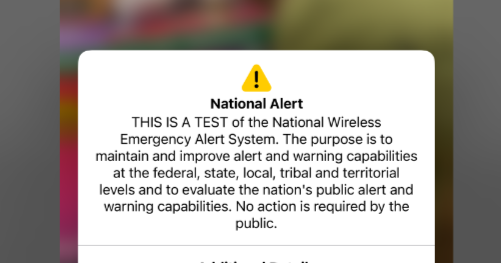 An emergency alert test sounded today on all U.S. cellphones, TVs and radios. Here’s what happened. An emergency alert test sounded today on all U.S. cellphones, TVs and radios. Here’s what happened.