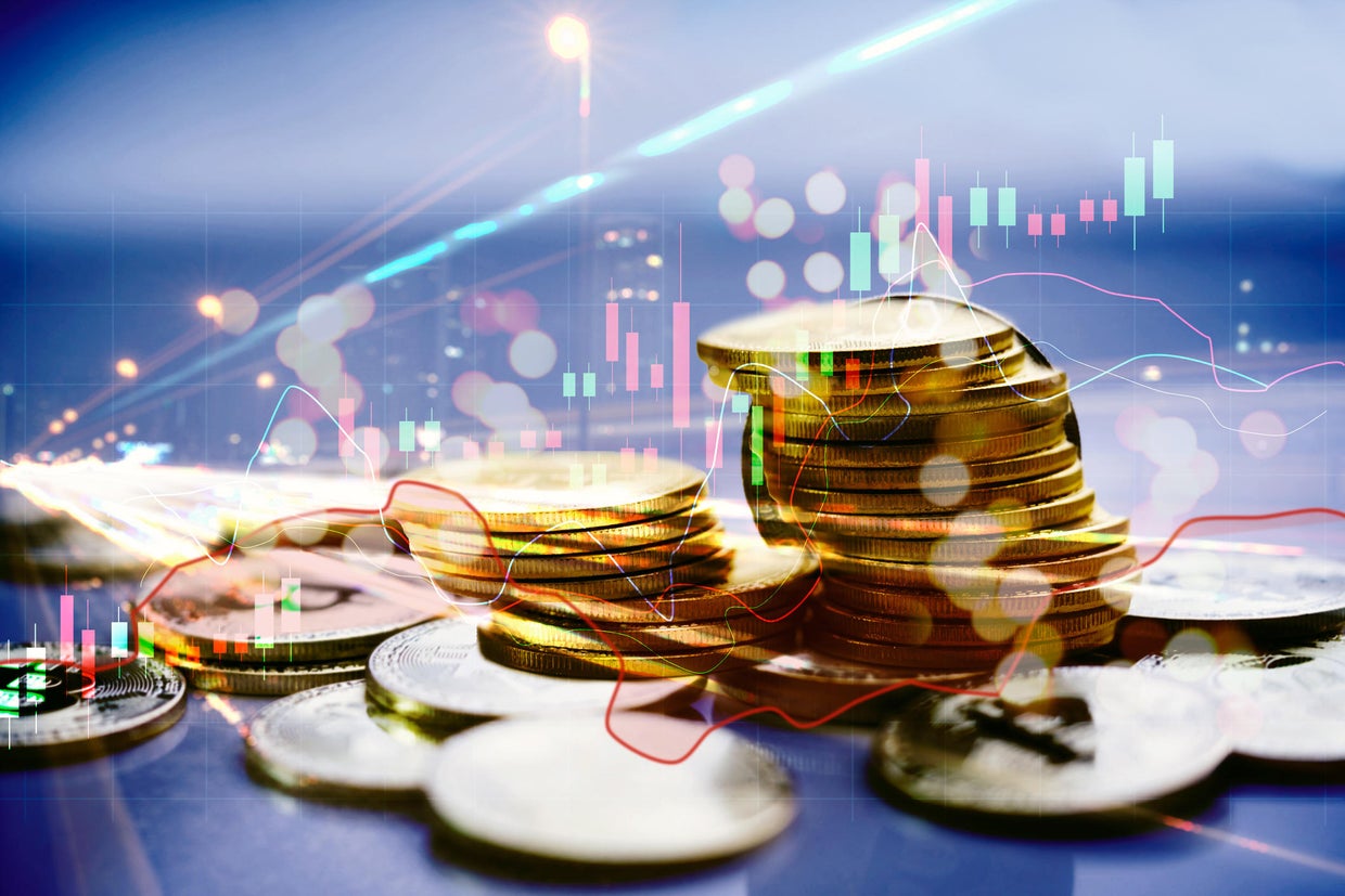 Financial exchange graph and financial exchange of the stock market