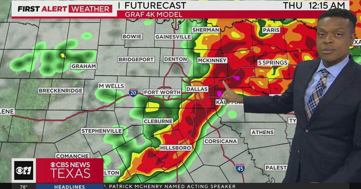 Threat of strong to severe storms across North Texas - CBS Texas