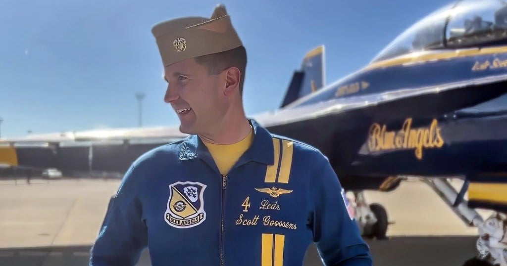 Hometown Blue Angels pilot lifts off for final Fleet Week flights - CBS ...