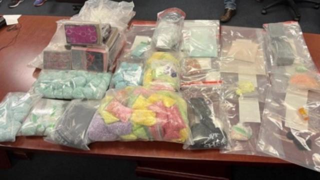A number of packages of alleged drugs seized during a bust at a home in the Bronx. 