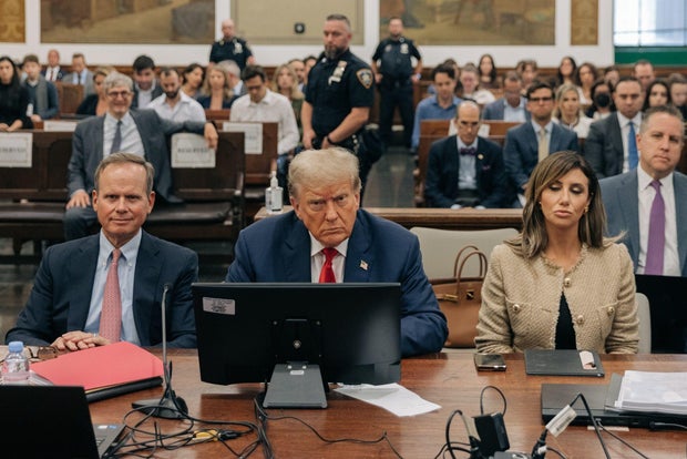 Former President Donald Trump during his civil fraud trial at New York State Supreme Court on Wednesday, Oct. 4, 2023.