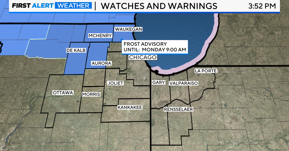 Chicago First Alert Weather: Chilly overnight, frost advisory for some ...