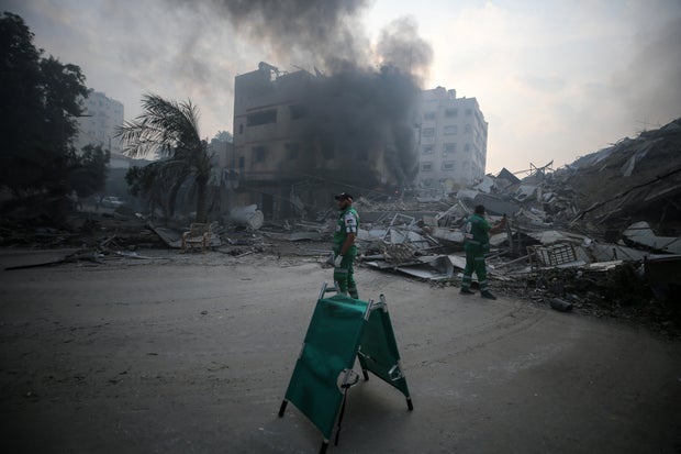 Aftermath Of Israeli Airstrike In Gaza, Palestine
