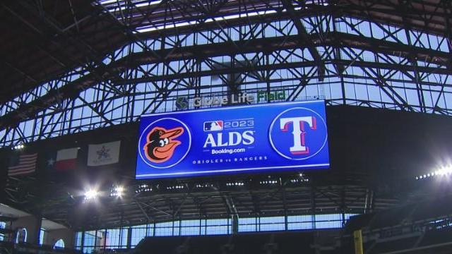 Fans excited as Texas Rangers prepare for first playoff game at Globe Life Field 