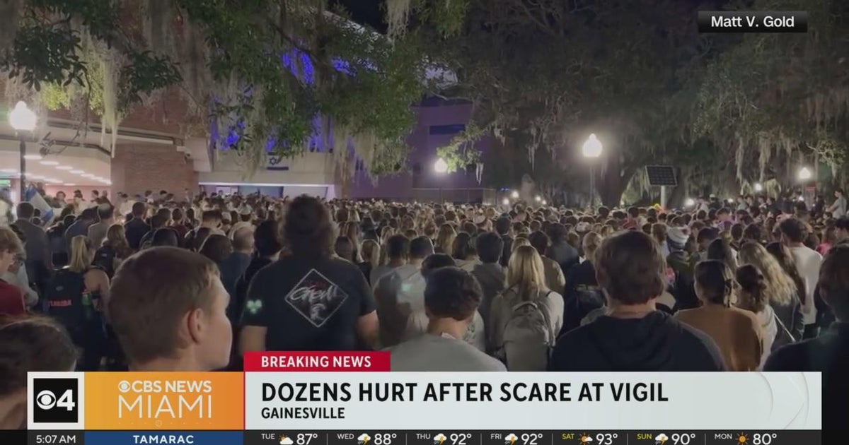 Dozens in hurt in stampede at proIsrael vigil at the University of