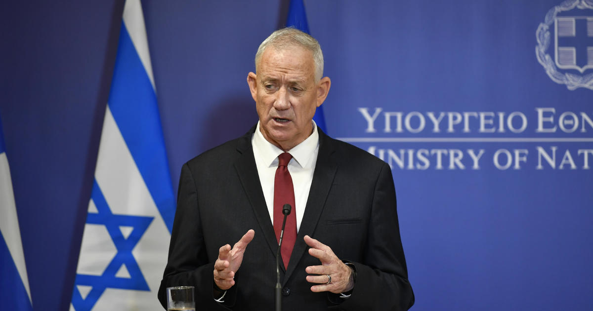 Бени Ганц центристки член на тричленния военен кабинет на Израел
