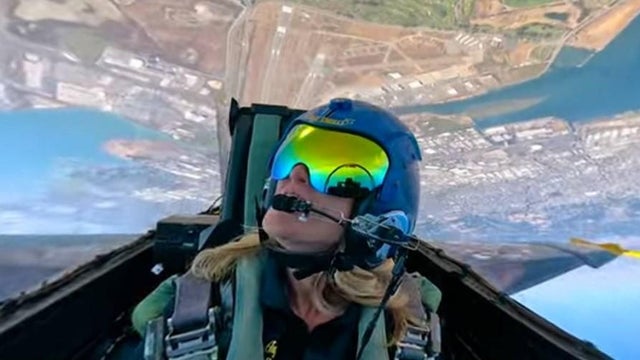 Jessica Burch Blue Angels fly-along