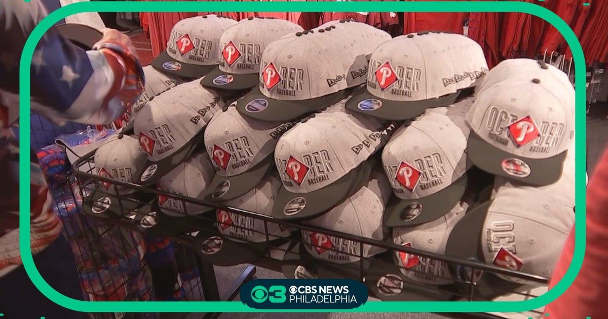 Phillies fans can now purchase NLCS merchandise at team store - CBS