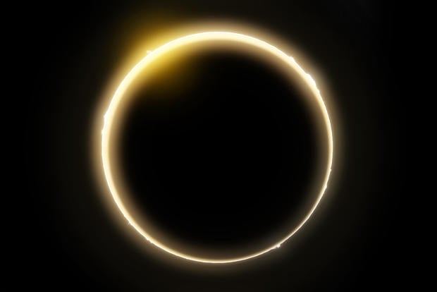 Solar Eclipse In H-alpha Light 