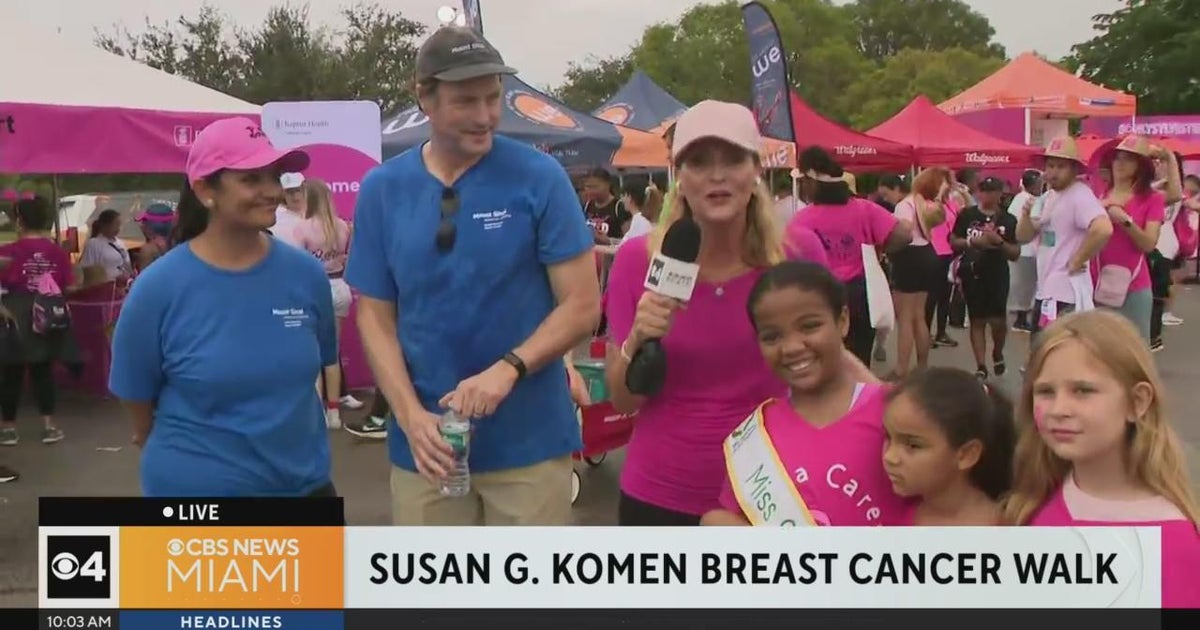 Thousands gather in Hialeah for Susan G. Komen Breast Cancer Walk - CBS ...