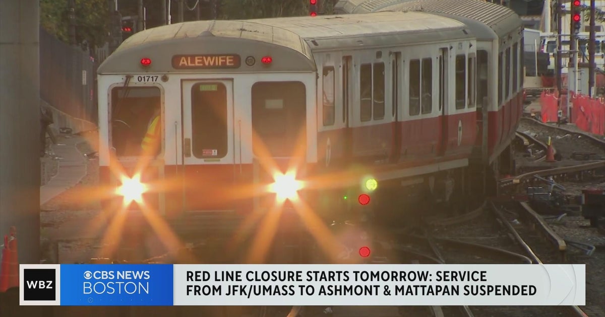 Partial Red Line shutdown for track repairs begins - CBS Boston