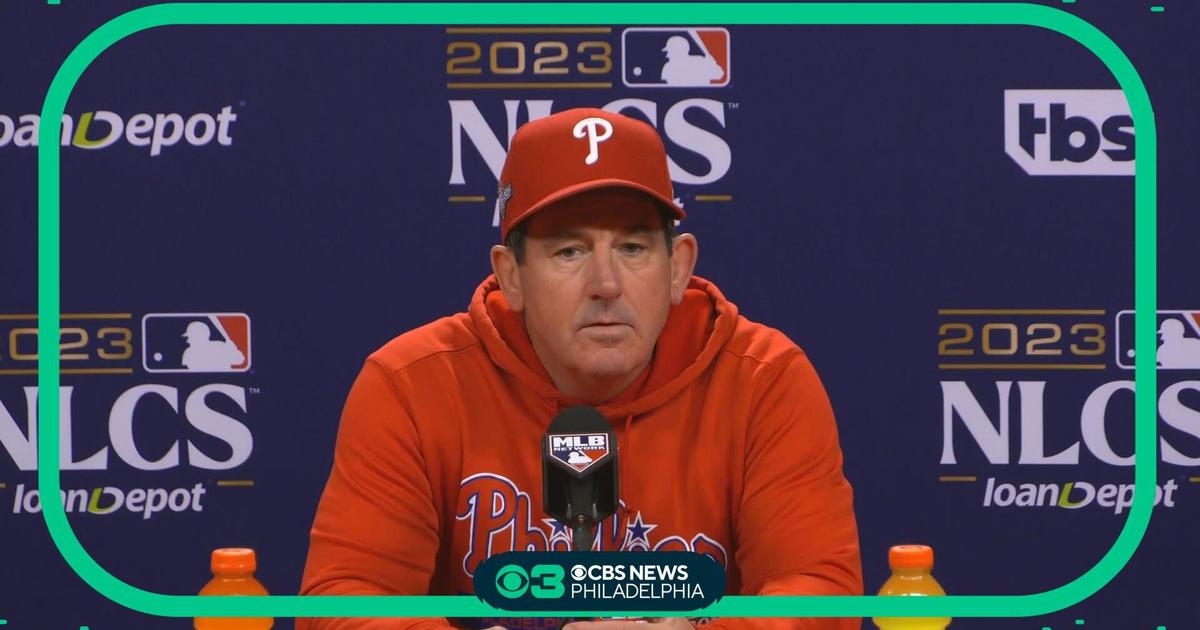 Philadelphia Phillies Manager Rob Thomson Talks Ahead Of Game 1 Of NLCS ...