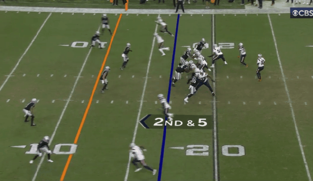 Robert Spillane near-interception 