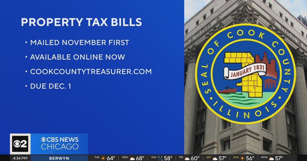 Second installment Cook County property tax bills arrive, due Dec. 1