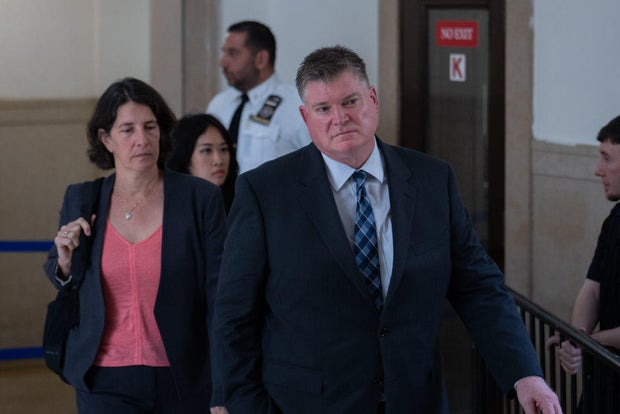 Doug Larson, a former executive at Cushman & Wakefield, at New York State Supreme Court on Wednesday, Oct. 18, 2023.