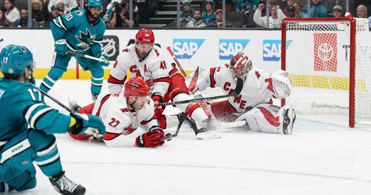 Necas leads Hurricanes past Sharks in OT