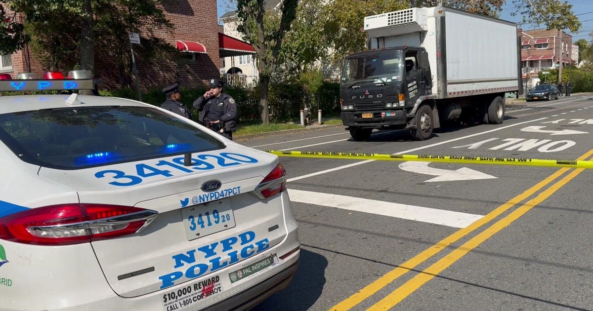 Man riding scooter dies after crashing into truck in the Bronx - CBS ...