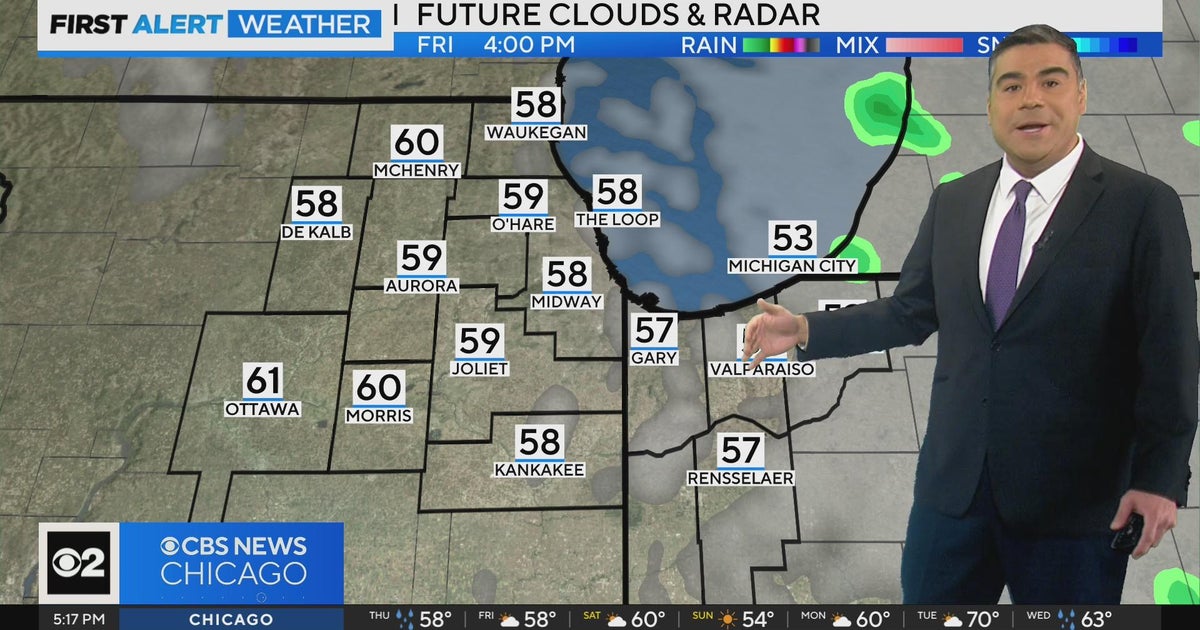 Chicago First Alert Weather: Rain, cooler temperatures on the way - CBS ...
