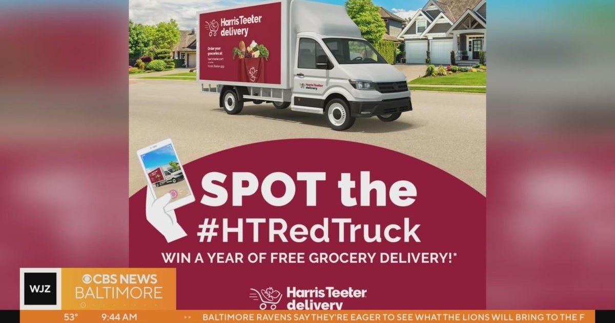 Harris Teeter launches their "Spot the Red Truck" giveaway CBS Baltimore