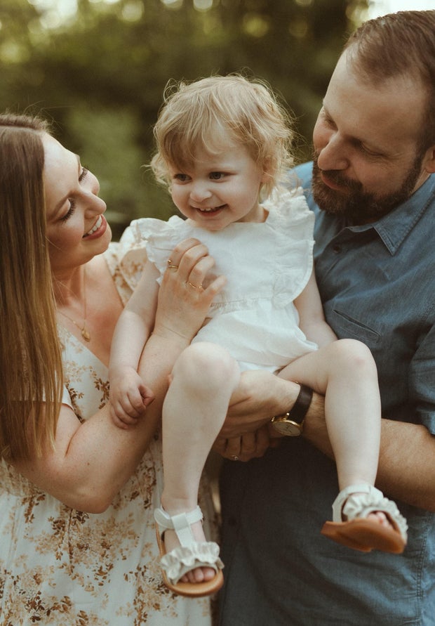 Dmitry and Corrina Babayev with their 2-year-old daughter, Layla,