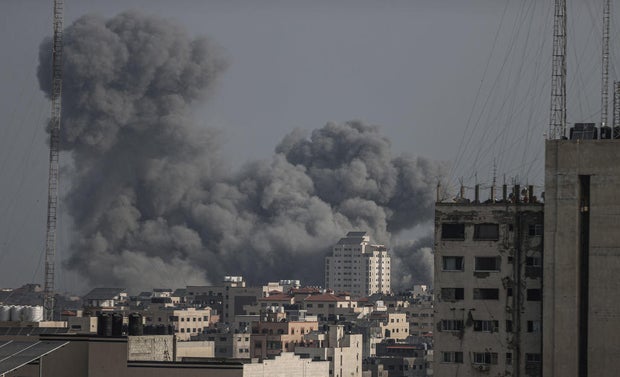 Israeli airstrikes continue on the 16th day in Gaza