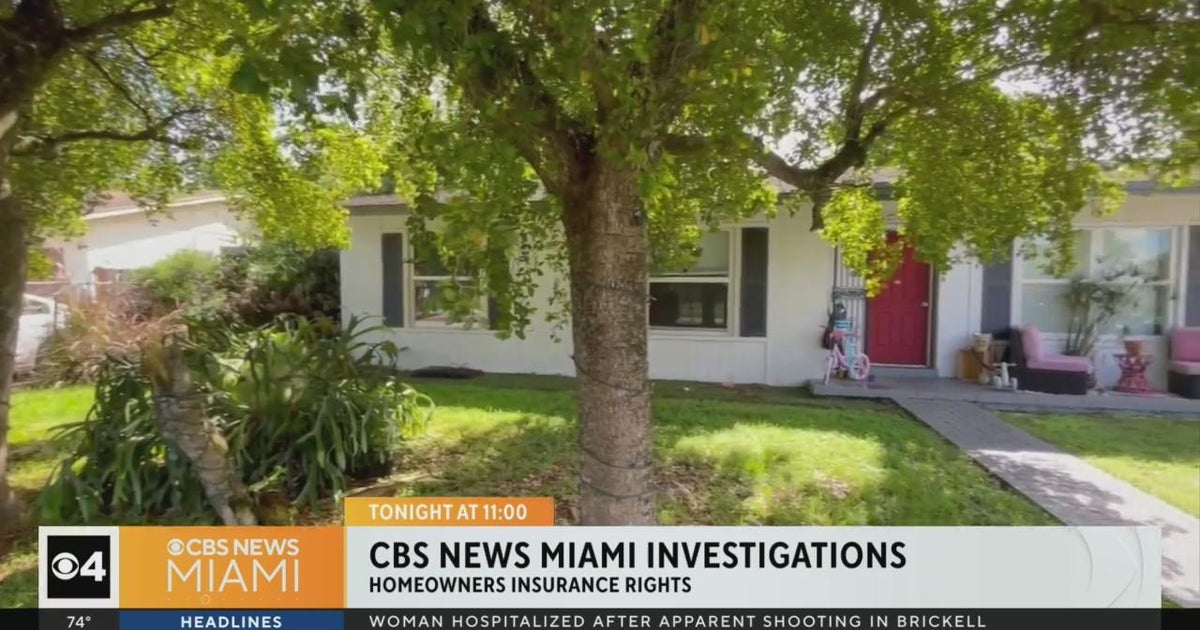 CBS News Miami investigates homeowner's insurance rights - CBS Miami