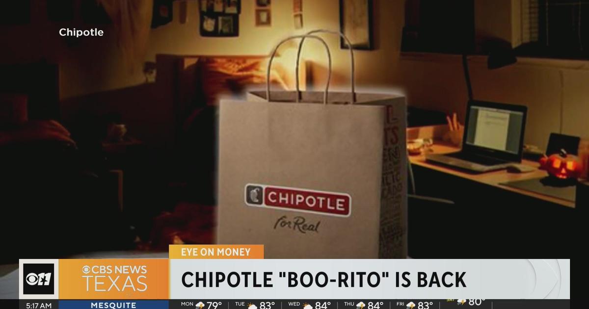 Chipotle 'boo-rito' Is Back! - CBS Texas