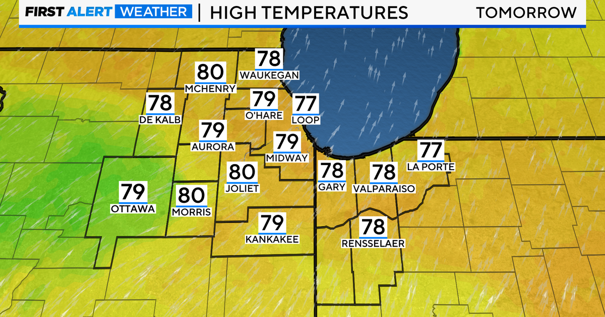 Chicago First Alert Weather: Temperatures to soar Tuesday - CBS Chicago