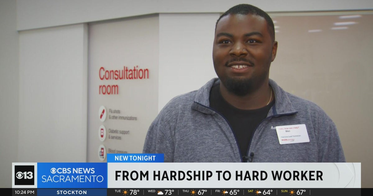 Sacramento man goes from hardship to hard at work