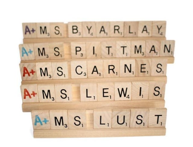 Personalized Teacher Desk Plate 