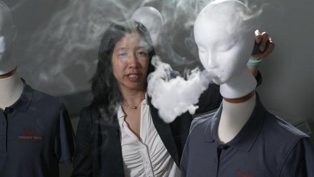 Linsey Marr gives an aerosol demo