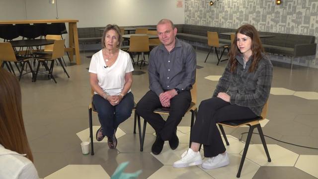 Adele Raemer (L), Michael Avsker (center) and Maya Praizer (right) 