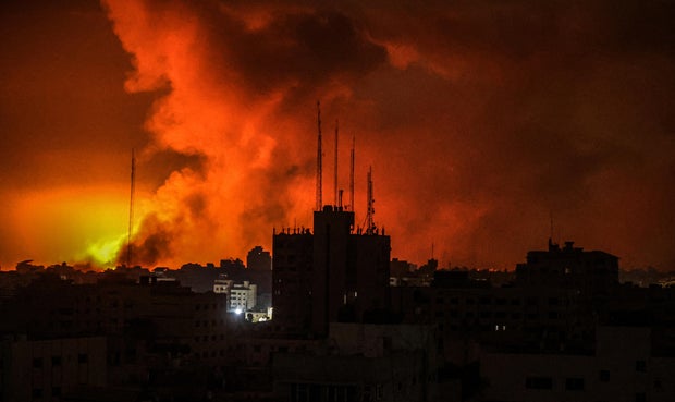 Israel's intense airstrikes continue towards Gaza
