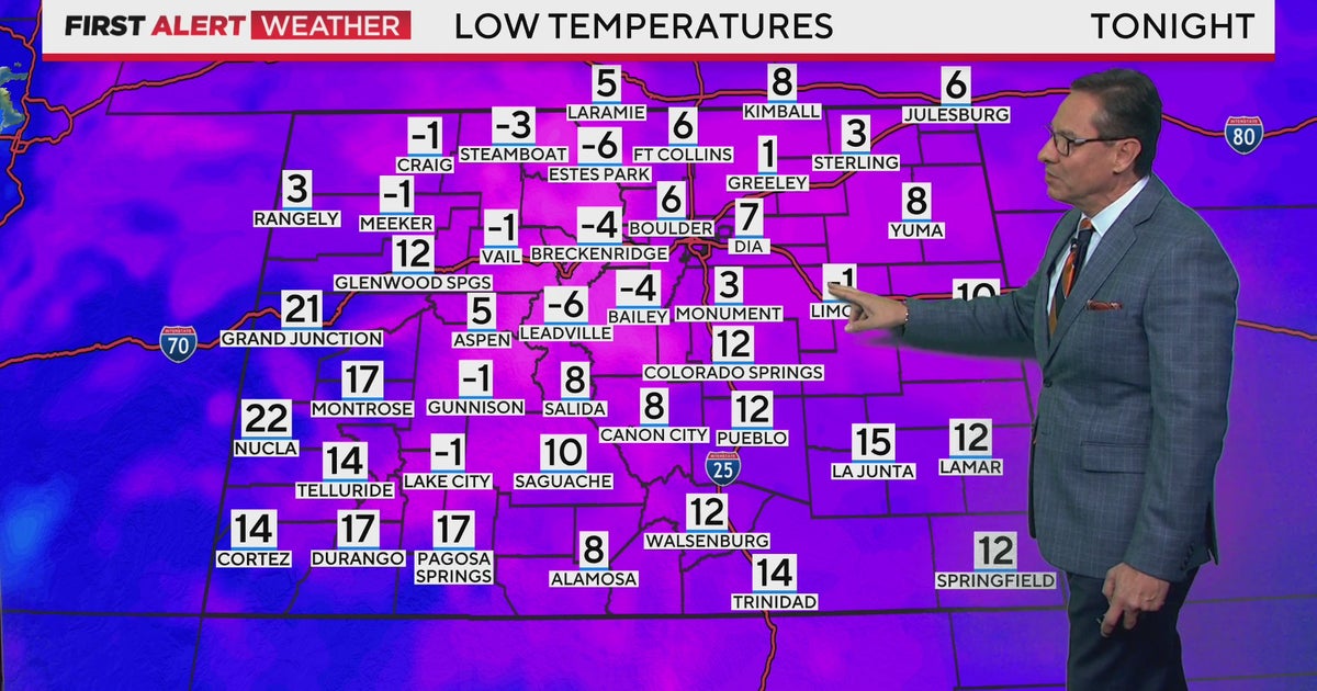 Snow moves out with bone chilling cold pushing in - CBS Colorado