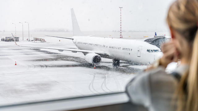 Woman at airport 