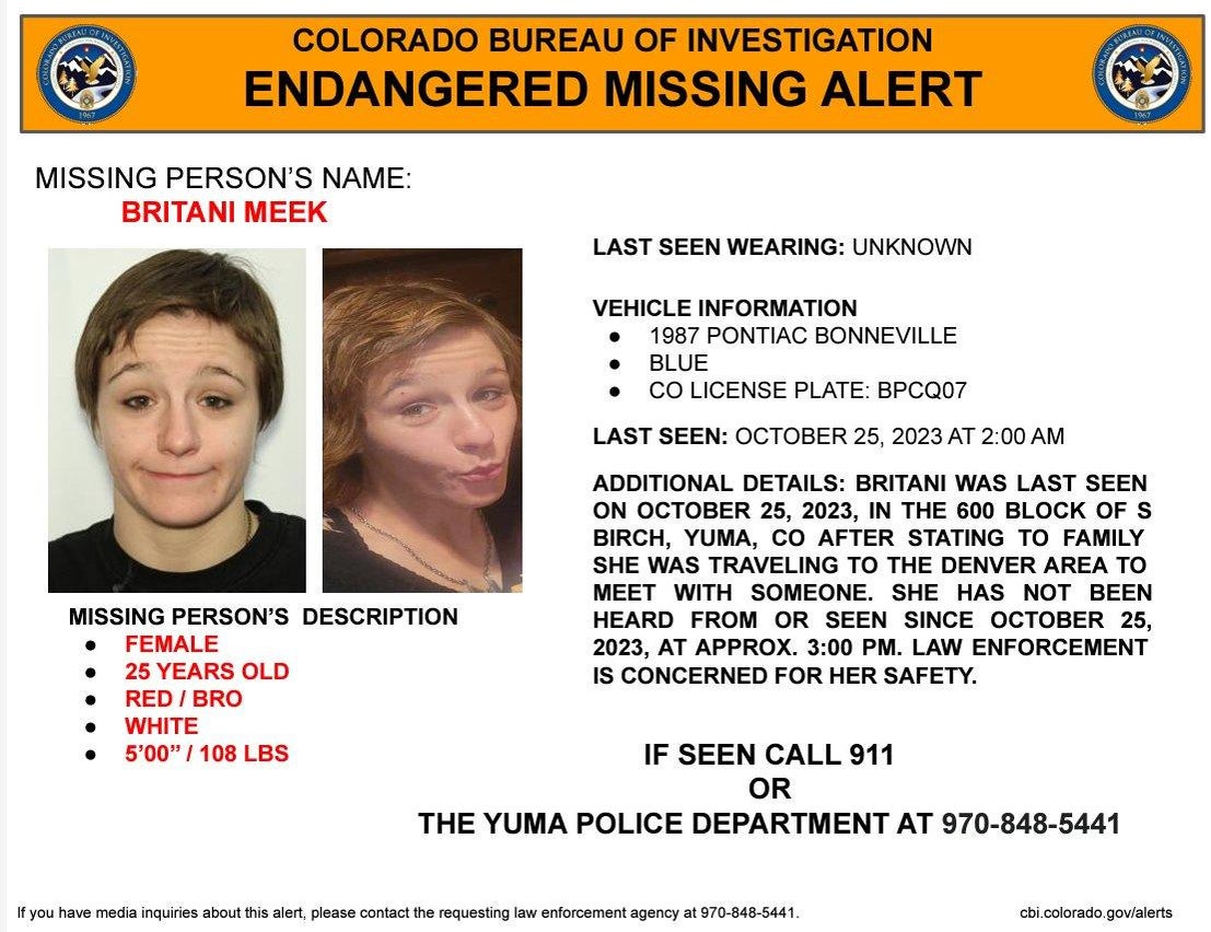 Colorado woman who traveled from Yuma to Denver missing since Oct. 25 ...