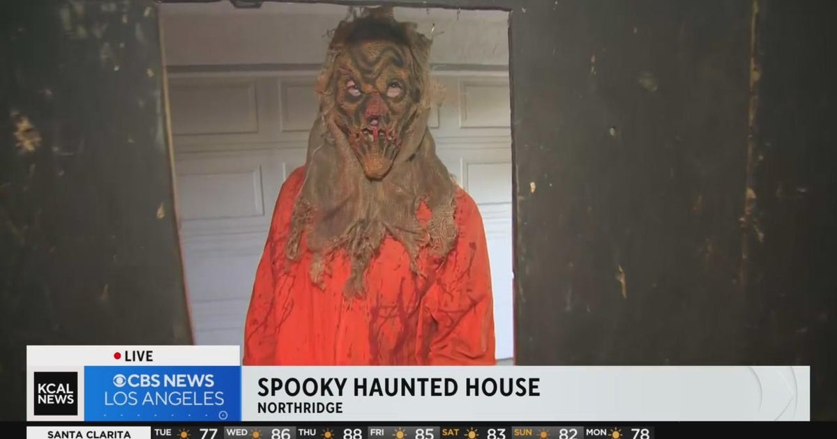 Halloween festivities underway in Northridge with elaborate haunted