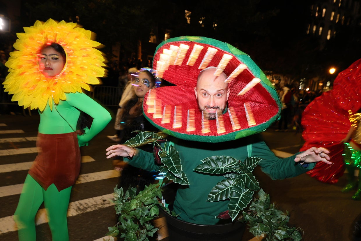 Attendees of the 2023 New York City Halloween Parade on October 31, 2023 in New York City.