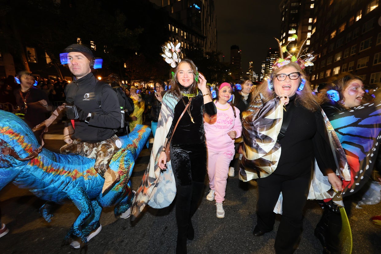 Attendees of the 2023 New York City Halloween Parade on October 31, 2023 in New York City.