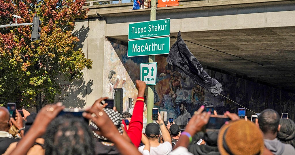 Oakland renames part of MacArthur Blvd Tupac Shakur Way