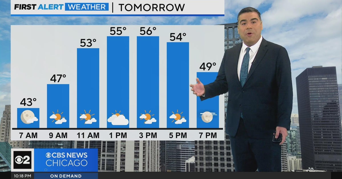 Chicago First Alert Weather: Highs in the 50s this weekend - CBS Chicago