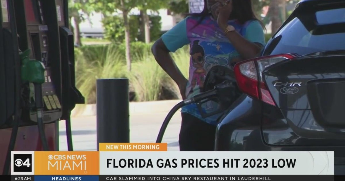 Florida gas prices fall to 2023 low - CBS Miami