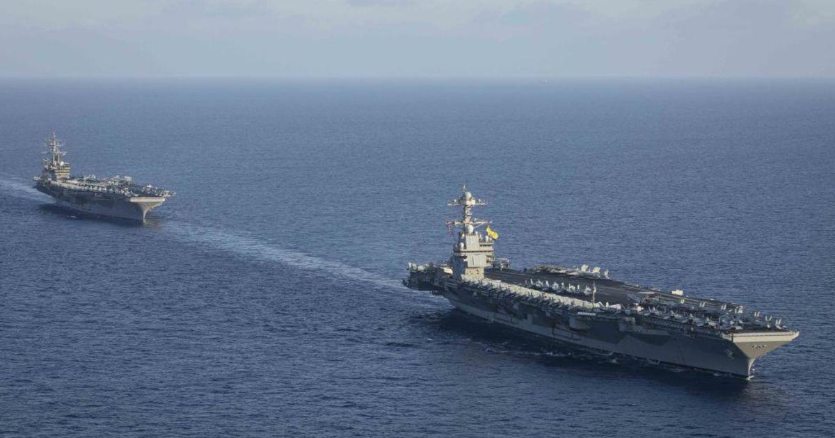 Самолетоносачът USS Gerald R. Ford се завръща у дома след удължено разполагане, защитавайки Израел