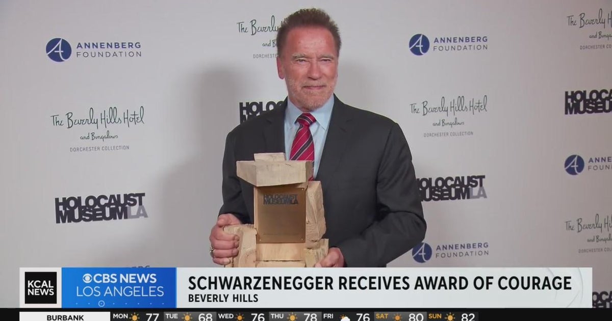 Arnold Schwarzenegger receives Award of Courage - CBS Los Angeles