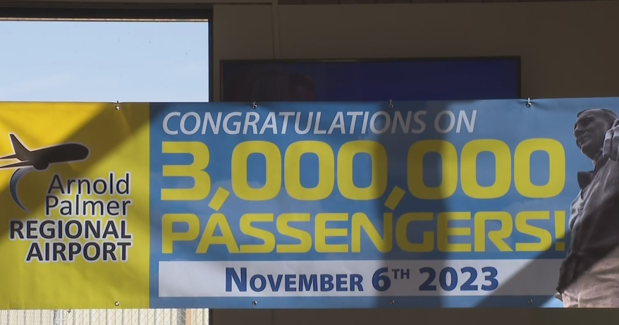 Arnold Palmer Regional Airport celebrates 3 millionth Spirit Airlines passenger Arnold Palmer Regional Airport celebrates 3 millionth Spirit Airlines passenger