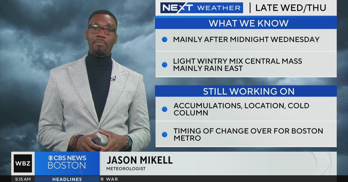 Next Weather: WBZ morning forecast for November 8, 2023 - CBS Boston